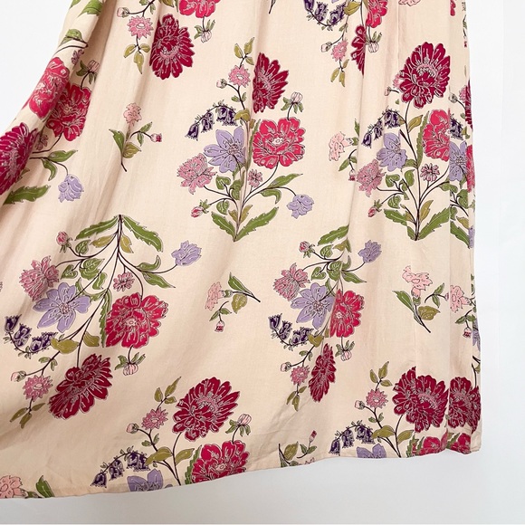 Patrons of Peace Floral Maxi Midi Dress Pockets Cottagecore Boho Size Medium - Picture 6 of 13